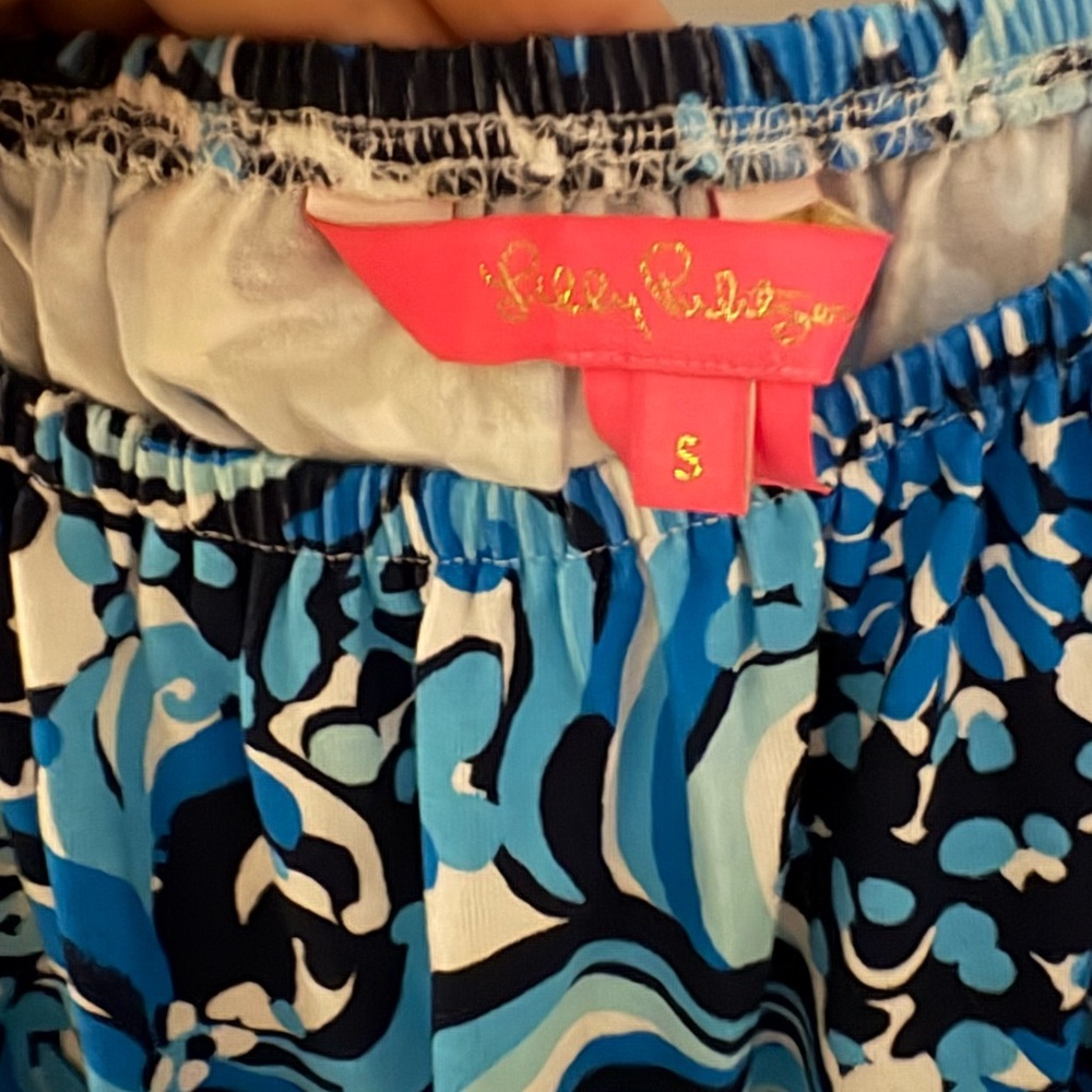 Blue Patterned Women's Dress